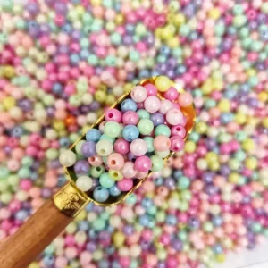 مهره رنگی دایره شاینی 6میل(100گرم)