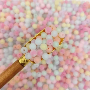 مهره رنگی دایره یخی سایز 8میل (100گرم)