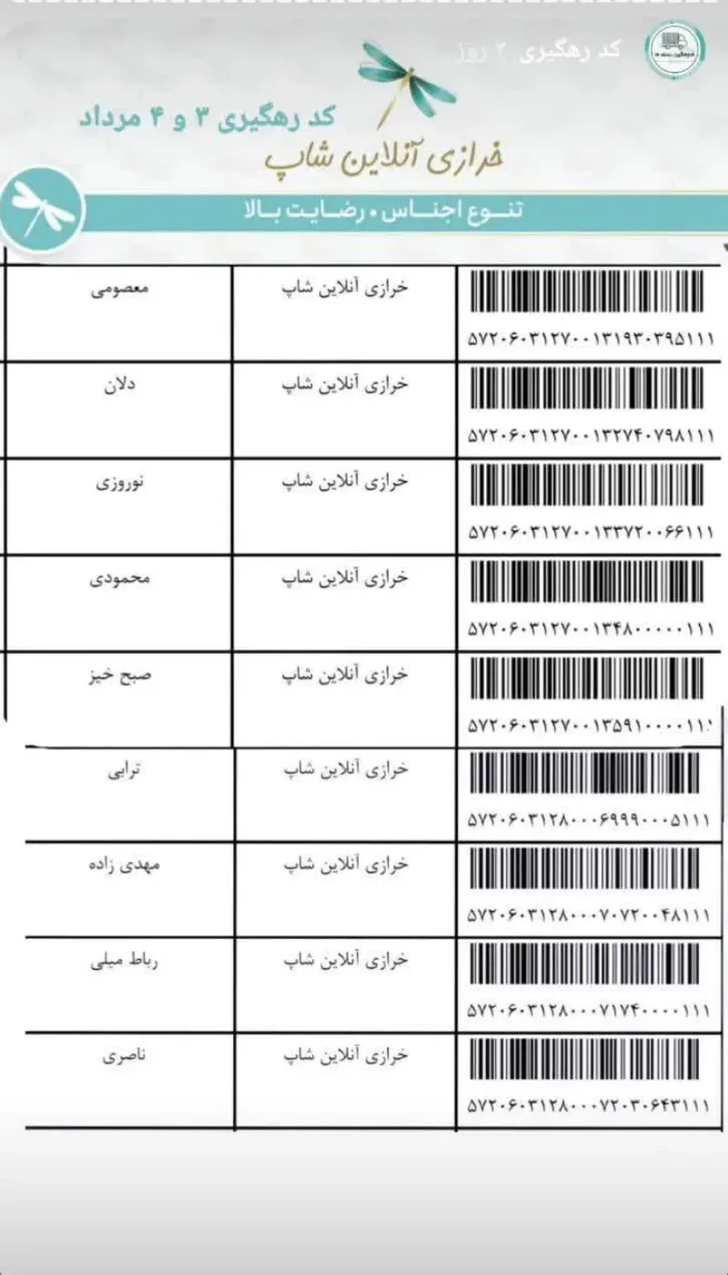 کد رهگیری