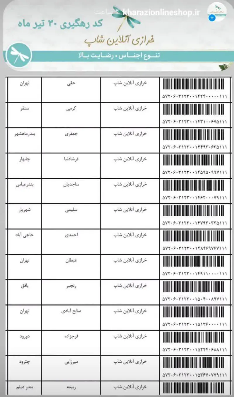 کد رهگیری