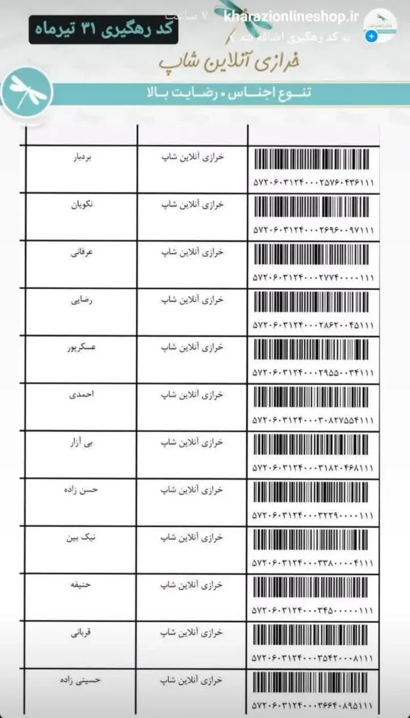 کد رهگیری
