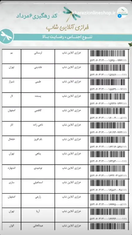کد رهگیری