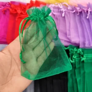 کیسه حریر سبز