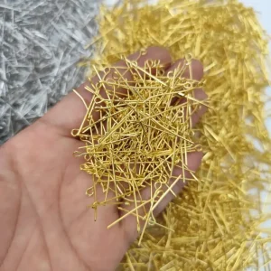 میخ ته گرد طلایی2.6سانت