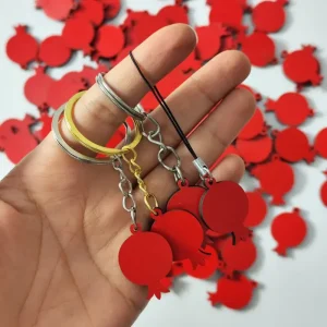 آویز انار چوبی 2سانت