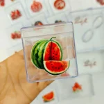 جعبه پلکسی مکعب با لیبل هندوانه