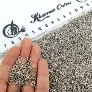 حلقه رابط نقره ای 4میل (20گرم)