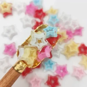 مهره رنگی بین کاری ستاره(5عددی)