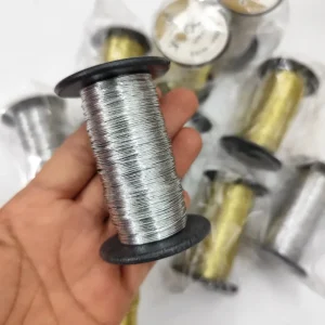 سیم باروک نقره ای(1رول)