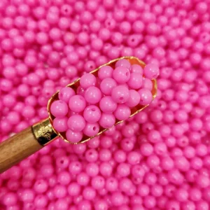 مهره رنگی ایرانی سرخابی سایز 8میل(100گرمی)