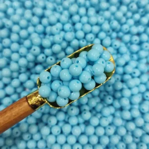 مهره رنگی ایرانی آبی آسمانی سایز 8میل(100گرمی)