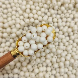 مهره رنگی ایرانی شیری سایز 8میل(100گرمی)