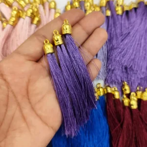 منگوله سر تسبیح بنفش کد 4 (10عددی)
