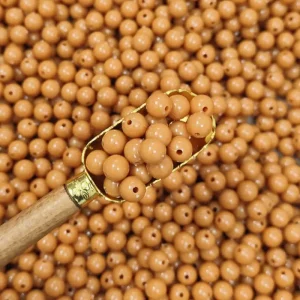 مهره رنگی ایرانی عسلی پررنگ سایز10میل(100گرمی)