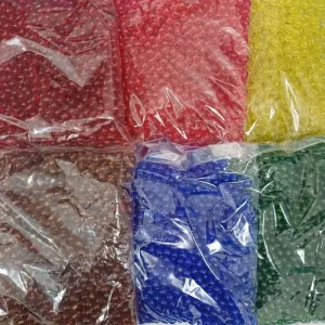 مهره رنگی ایرانی شفاف دایره 8میل(کارتن 6رنگ) عمده کارتنی