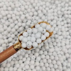 مهره رنگی ایرانی سفید سایز 8میل(100گرمی)