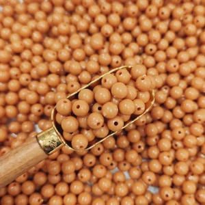 مهره رنگی ایرانی عسلی پررنگ سایز 8میل(100گرمی)