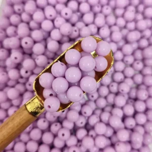 مهره رنگی یاسی دایره ایرانی 10میل(100گرم)