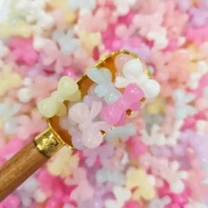 مهره شفاف پاستیلی پاپیون (100گرم)