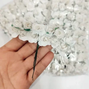 گل کاغذی سفید (بسته ۱۴۴ عددی)