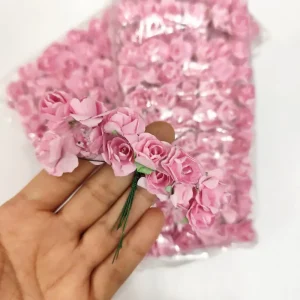 گل کاغذی صورتی (بسته ۱۴۴ عددی)