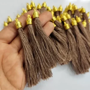 منگوله سر تسبیح قهوه ای کد21 (50عددی)