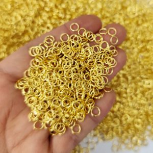 حلقه رابط طلایی (حلقه اتصال)5میل ضخامت0/7(20گرم)