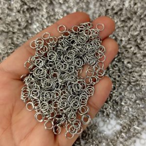 حلقه رابط نقره ای (حلقه اتصال)5میل ضخامت0/7(20گرم)
