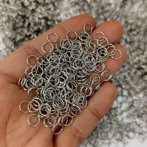 حلقه رابط نقره ای (حلقه اتصال)6میل ضخامت0/7(20گرم)