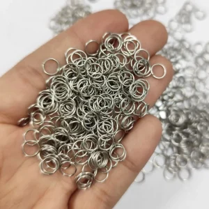 حلقه رابط نقره ای (حلقه اتصال) 6میل ضخامت0/6(20گرم)