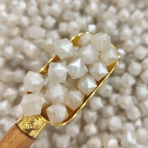 مهره رنگی ایرانی صدفی چندوجهی سایز 10میل(100گرمی)