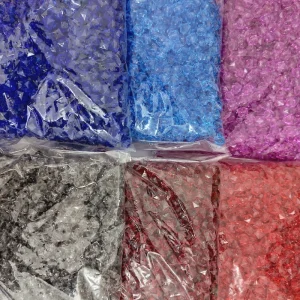 مهره رنگی ایرانی شفاف چندوجهی 10میل(کارتن 6رنگ) عمده کارتنی