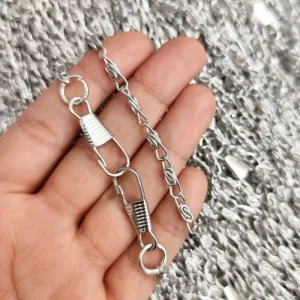 زنجیر کیف نقره ای مدبر دار (ضخامت حدود 4میل)