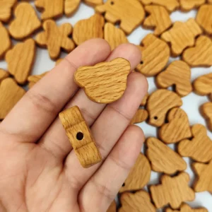 مهره چوبی راش خرس روغن زده (1عدد)